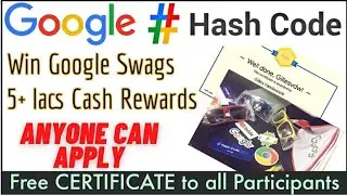 Google Hash Code 2021 | Free Google Swags🔥| Free CERTIFICATE from Google | Google Coding Competition