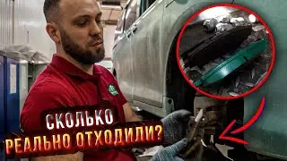 Замена колодок на гибридной TOYOTA NOAH 2014