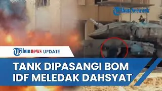 DETIK-DETIK Hamas Pasang Bom Shawaz di Tank Merkava Israel, IDF Terkecoh Ikut Gosong Bareng Tank