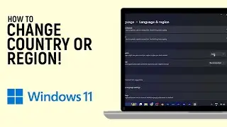 How to Change Country Region on Windows 11 PC/Laptop