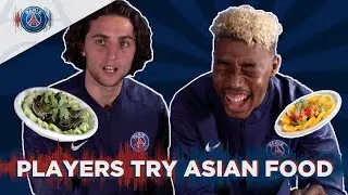 PARIS SAINT-GERMAIN PLAYERS TRY ASIAN FOOD