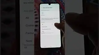 How to setup call & messages in Do not disturb mode#samsung #galaxyf22 #shorts ❤❤