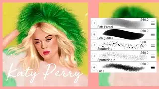 How to paint furry clothes+ final process part 6 | Katy Perry