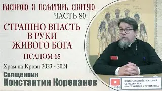 Часть 80 цикла бесед иерея Константина Корепанова Раскрою я Псалтырь святую...   (08.04.2024)