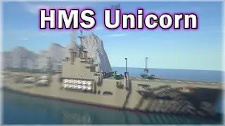 Minecraft: Ship Building Timelapse - HMS Unicorn Aircraft Carrier