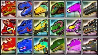 Dino Racer + Dino Dana World + Dino Robot Corps - Triceratops/Tyrannosaurus/Spinosaurus/Brachiosauru