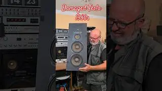 DAMAGED 1980s Vintage TESLA SPEAKER ARN 6608 Sound Test @youtubecreators #youtubehighfive