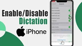 How To Enable/Disable Dictation On Iphone