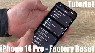 How to reset and restore your Apple iPhone 14 Pro for selling - right and clear Factory Reset iPhone