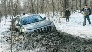 ОБЕЗУМЕВШИЕ водители TOYOTA PRADO  и Porsche CAYENNE едут в OFFROAD