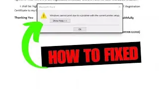 How to Fix "Windows Cannot Print Due To a Problem With The Current Printer Setup" Error Message