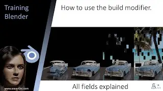 How to use the build modifier in Blender