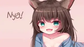 ASMR Neko girl ♡ Purring & Nyas for you to sleep 😳💗