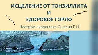 Настрои от тонзиллита и здоровое горло Для мужчин и женщин Настрои Сытина Г.Н.