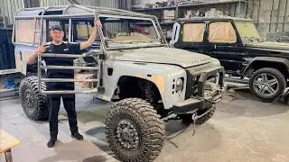 Land Rover Defender Строим настоящий БАНДЕРА-МОБИЛЬ.