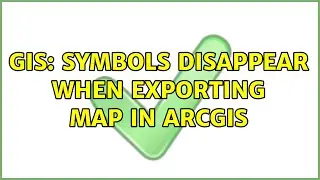 GIS: Symbols disappear when exporting map in Arcgis