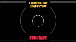 How to Draw Avengers Logo Using Python Turtle | Marvel 