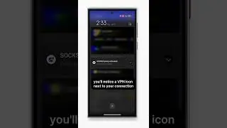 Verifying VPN Activation in Notification Bar #iproyal #socksdroid #residentialproxies