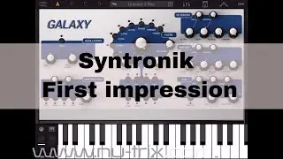 IK Multimedia Syntronik first impression