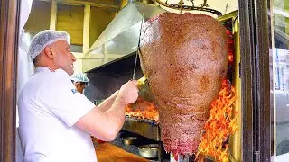 🇹🇷 STREET FOOD IN BURSA, TURKEY - KING OF ISKENDER KEBAB + HUGE STREET FOOD TOUR IN BURSA, TURKEY