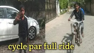 my second vlog | aaj ham cycle par bahut ghume 😄 | respect 9t9k