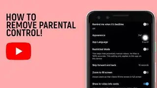 How To Remove Parental Controls On YouTube [easy]