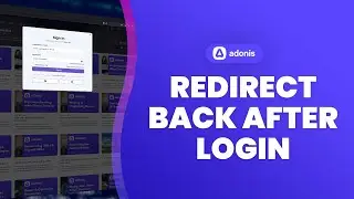 How To Redirect Back to the Previous Page After Login with AdonisJS