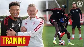 Jadon Sanchos FIRST training session at Carrington! | Manchester United