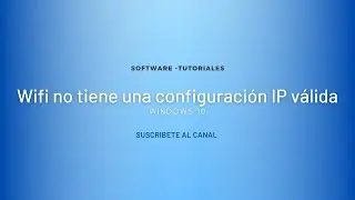 👉 wifi no tiene una configuración ip válida - wifi no tiene configuración ip válida solución rápida.