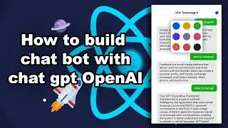 React JS - How to build chatbot using OpenAI GPT model