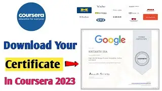 How to download Coursera Certificate with Proof | Download Your Certificate in Coursera 2023