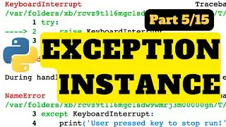 Exception instance | Python Tutorial