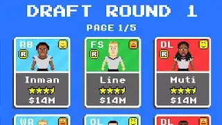 RAREST Player I've EVER SEEN in the DRAFT - Retro Bowl Gameplay #79