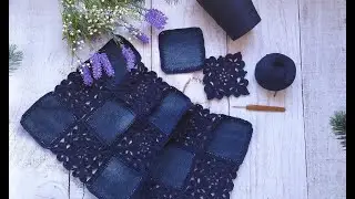 Кардиган Jeans. Крючок + ткань. Часть 1. Обзор.