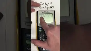 Calculator Hack for Systems of Equations with TI-84 Plus to pass the Algebra Regents #algebra