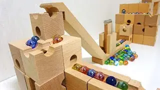 Marble Run ASMR ☆ Wooden Cuboro & Eureka Standard MIX Course