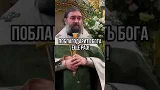 Поблагодарить Бога еще и еще раз! Отец Андрей Ткачёв