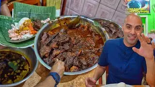 LEGENDARY Beef Rendang + #1 Satay Padang + MINANG VILLAGE - Indonesian street food in West Sumatra