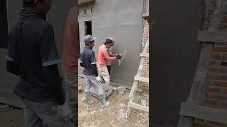 the head teaches how to rub wall plaster on the working members...