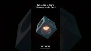 Cube Cage Animation || Subscribe to learn 3d animation in tamil || ArtPlay || #shorts