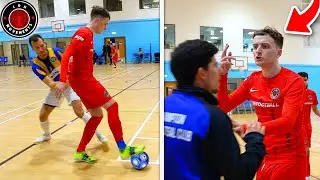 I Played in a PRO FUTSAL MATCH & Had a FIGHT! (Football Skills & Goals)