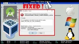 How to Enable Intel VT-X or Intel Virtualization Technology | Virtual Box And Android Studio Error