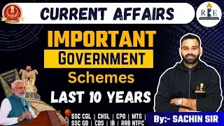 Important Government Schemes (सरकारी योजनाएं) in detail (10 yrs)| Current affairs| SSC Railway| UPSC