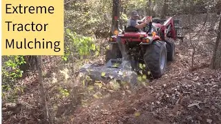 Extreme Tractor Mulcher - Steep Hills - Lessons Learned