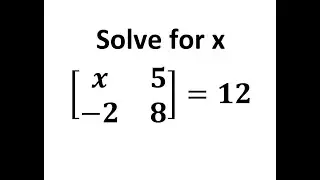 Solve the Matrix for x