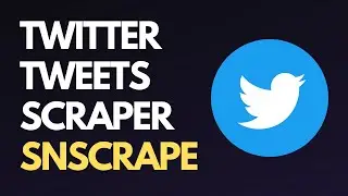 How to scrape twitter data using snscrape | Python