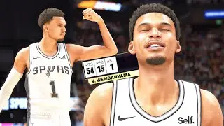 NBA 2K25: Victor Wembanyama Scores 50 Points Online