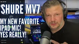 Shure MV7 podcast microphone - my favorite mic for my iPad