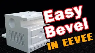 Easy Bevel with Bevel Node in Eevee & Cycles | Quick Bevel Effect Without Defects | Easy Tutorial