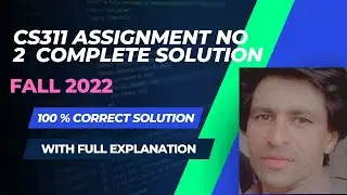 CS311 Assignment  2 Solution Fall 2022 | CS311 Assignment No 2 Solution 2023 | Instructor Irfan Khan